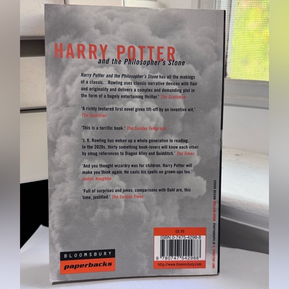 📚 Harry Potter and the Philosopher’s Stone - 1998 First Edition Adult Cover - Picture 4 of 11
